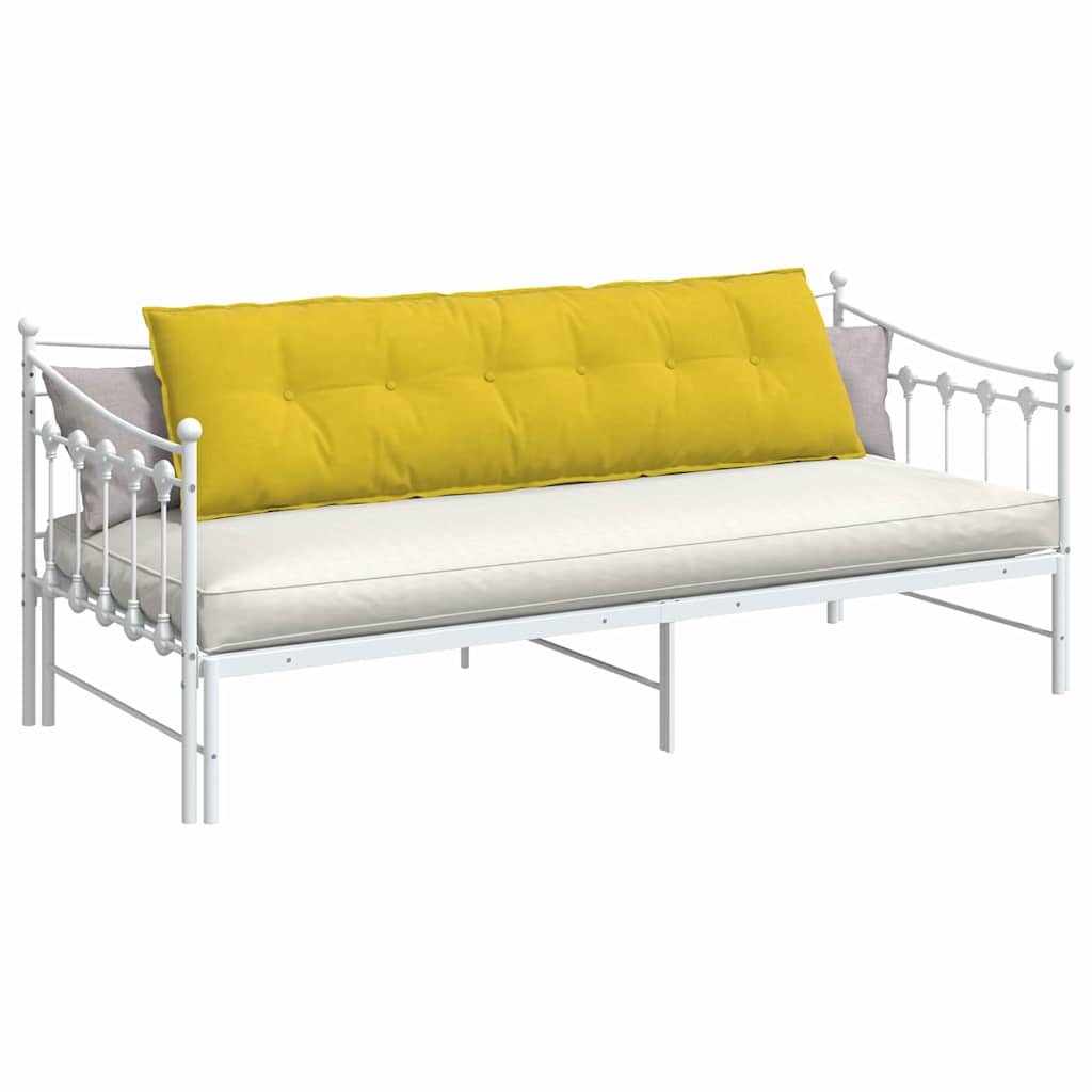 vidaXL Poduszka na plecy Żółty 180 x 50 cm Tkanina sztruksowa