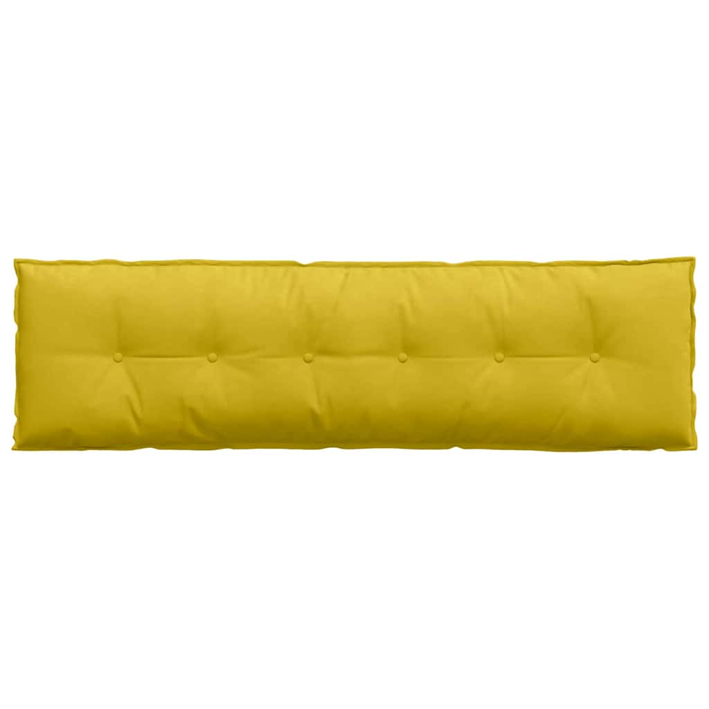 vidaXL Poduszka na plecy Żółty 180 x 50 cm Tkanina sztruksowa