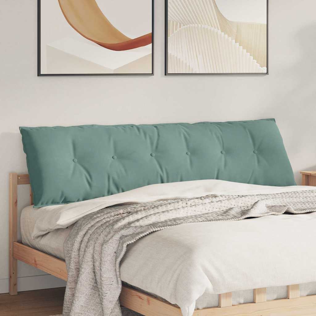vidaXL Poduszka na plecy Zielony morski 180 x 50 cm Tkanina sztruksowa