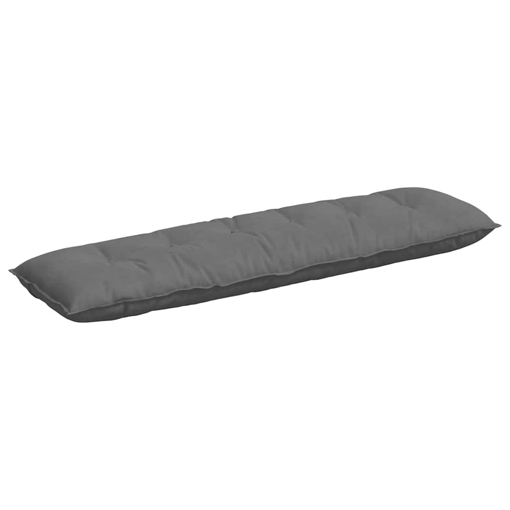 vidaXL Poduszka na plecy Ciemnoszary 180 x 50 cm Tkanina mikrofibrowa