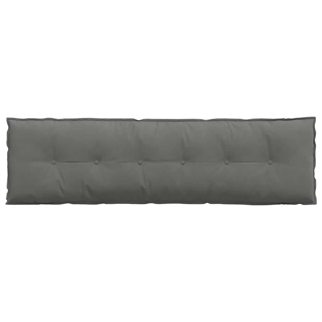 vidaXL Poduszka na plecy Ciemnoszary 180 x 50 cm Tkanina mikrofibrowa