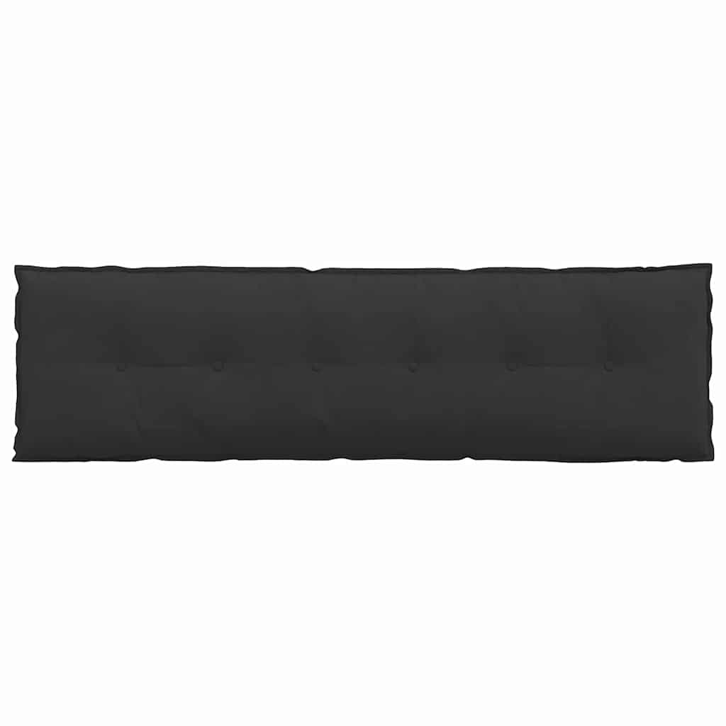 vidaXL Poduszka na plecy Czarny 180 x 50 cm Tkanina mikrofibrowa