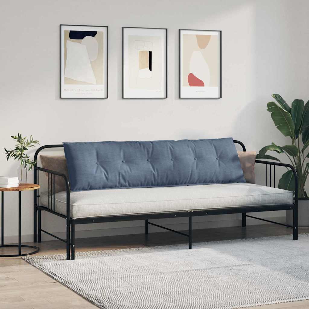 vidaXL Poduszka na plecy Niebieski 180 x 50 cm Tkanina sztruksowa