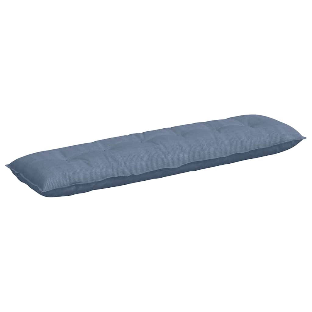 vidaXL Poduszka na plecy Niebieski 180 x 50 cm Tkanina sztruksowa