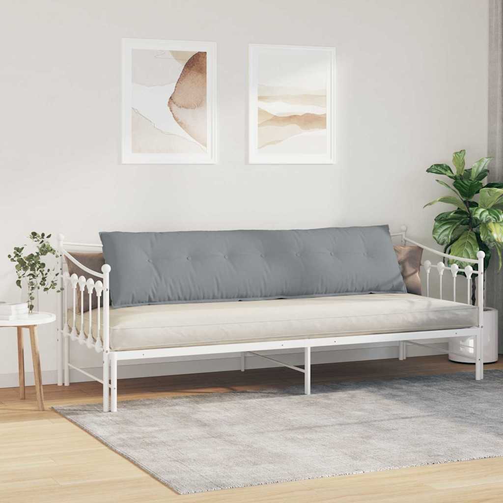 vidaXL Poduszka na plecy Jasnoszary 200 x 19 x 50 cm tkanina