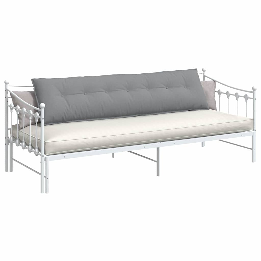 vidaXL Poduszka na plecy Jasnoszary 200 x 19 x 50 cm tkanina