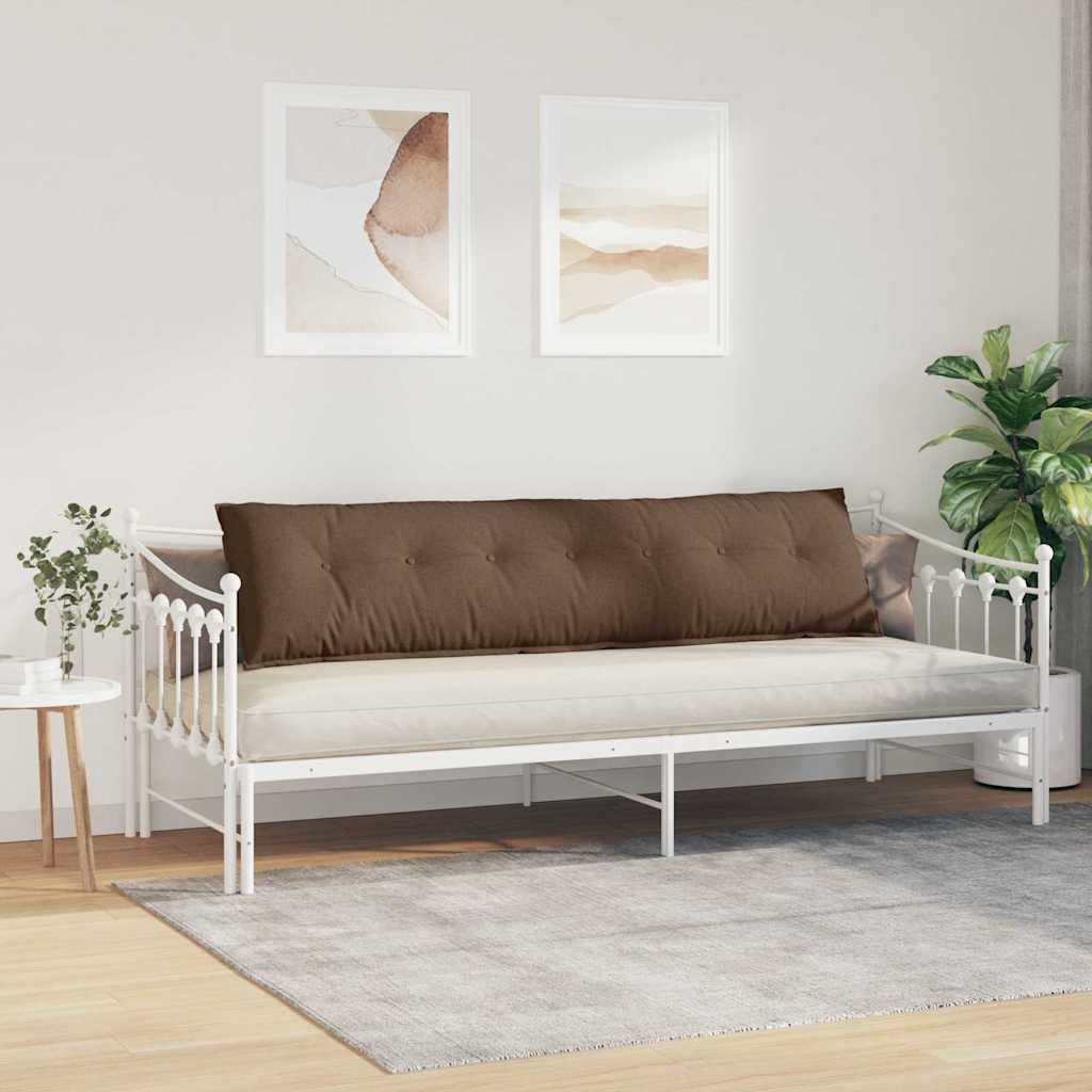 vidaXL Poduszka na plecy Brązowy 200 x 19 x 50 cm tkanina