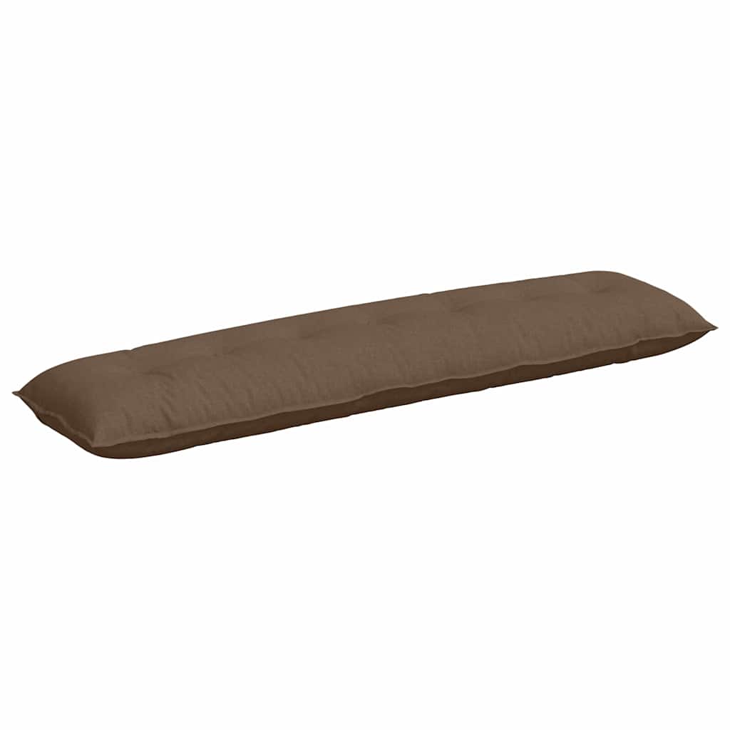 vidaXL Poduszka na plecy Brązowy 200 x 19 x 50 cm tkanina