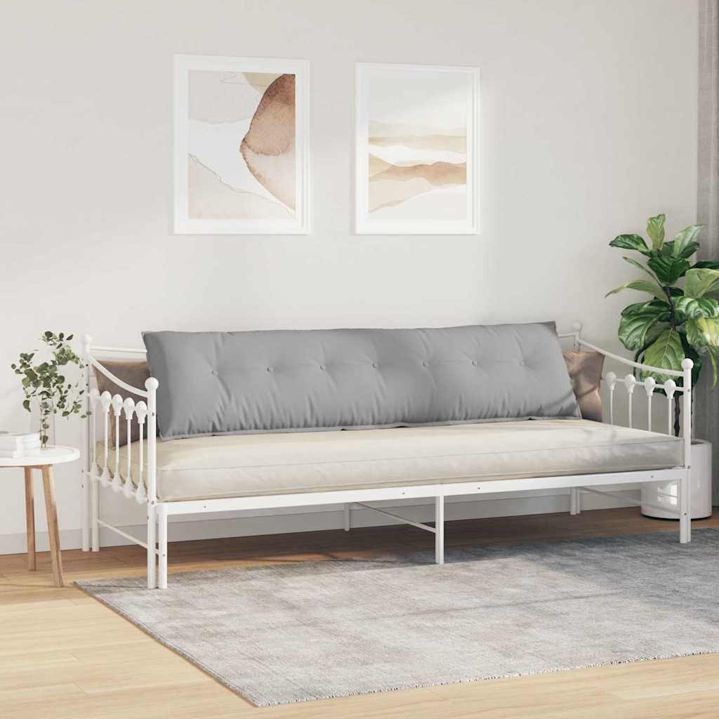vidaXL Poduszka na plecy Szary chmur 200 x 19 x 50 cm tkanina