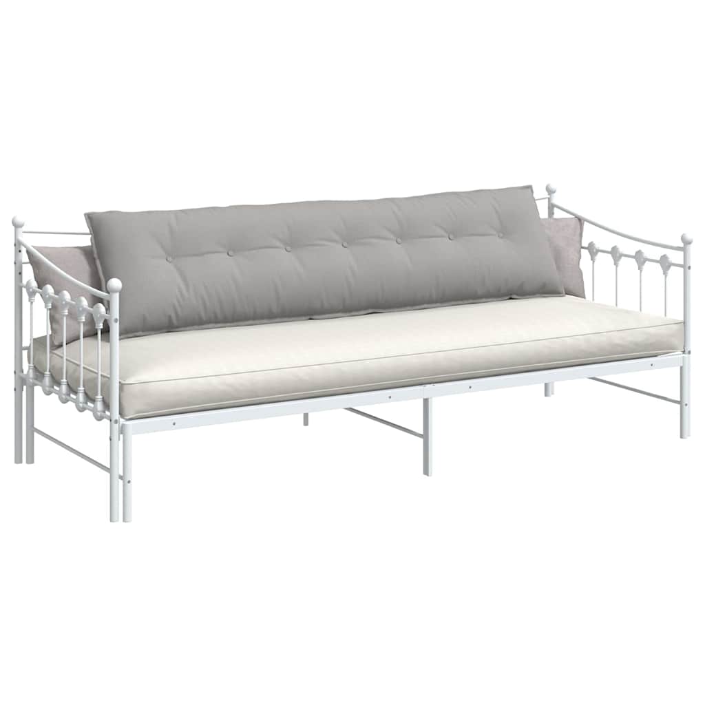 vidaXL Poduszka na plecy Szary chmur 200 x 19 x 50 cm tkanina