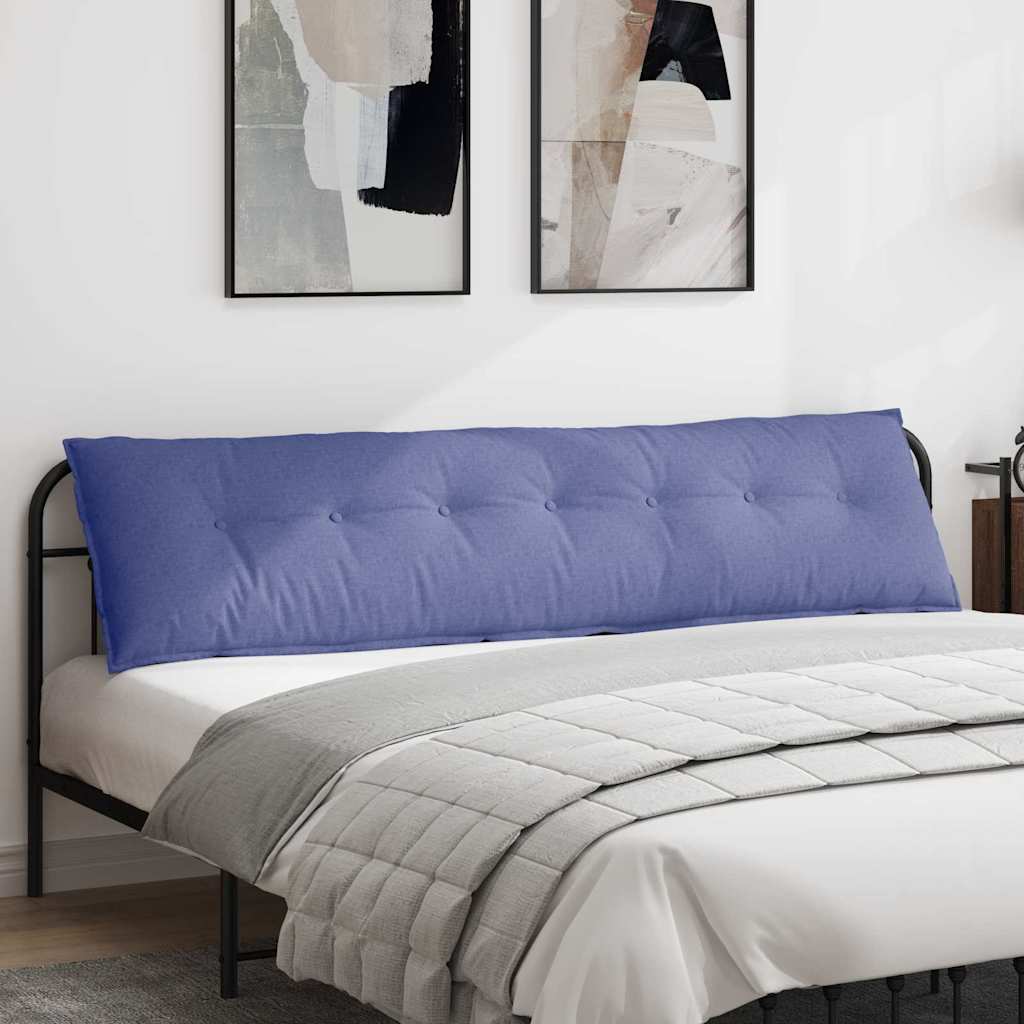 vidaXL Poduszka na plecy Niebieski dżins 200 x 19 x 50 cm tkanina