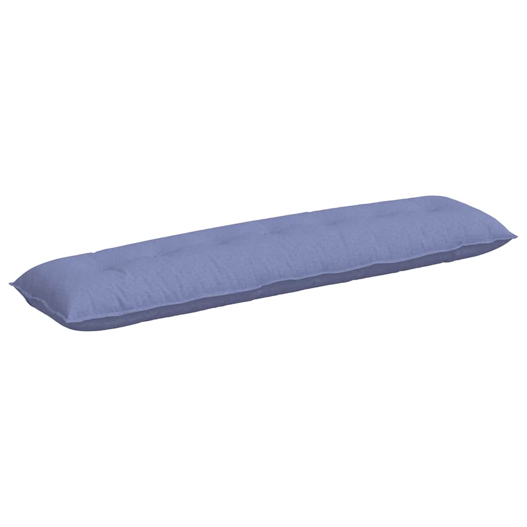 vidaXL Poduszka na plecy Niebieski dżins 200 x 19 x 50 cm tkanina