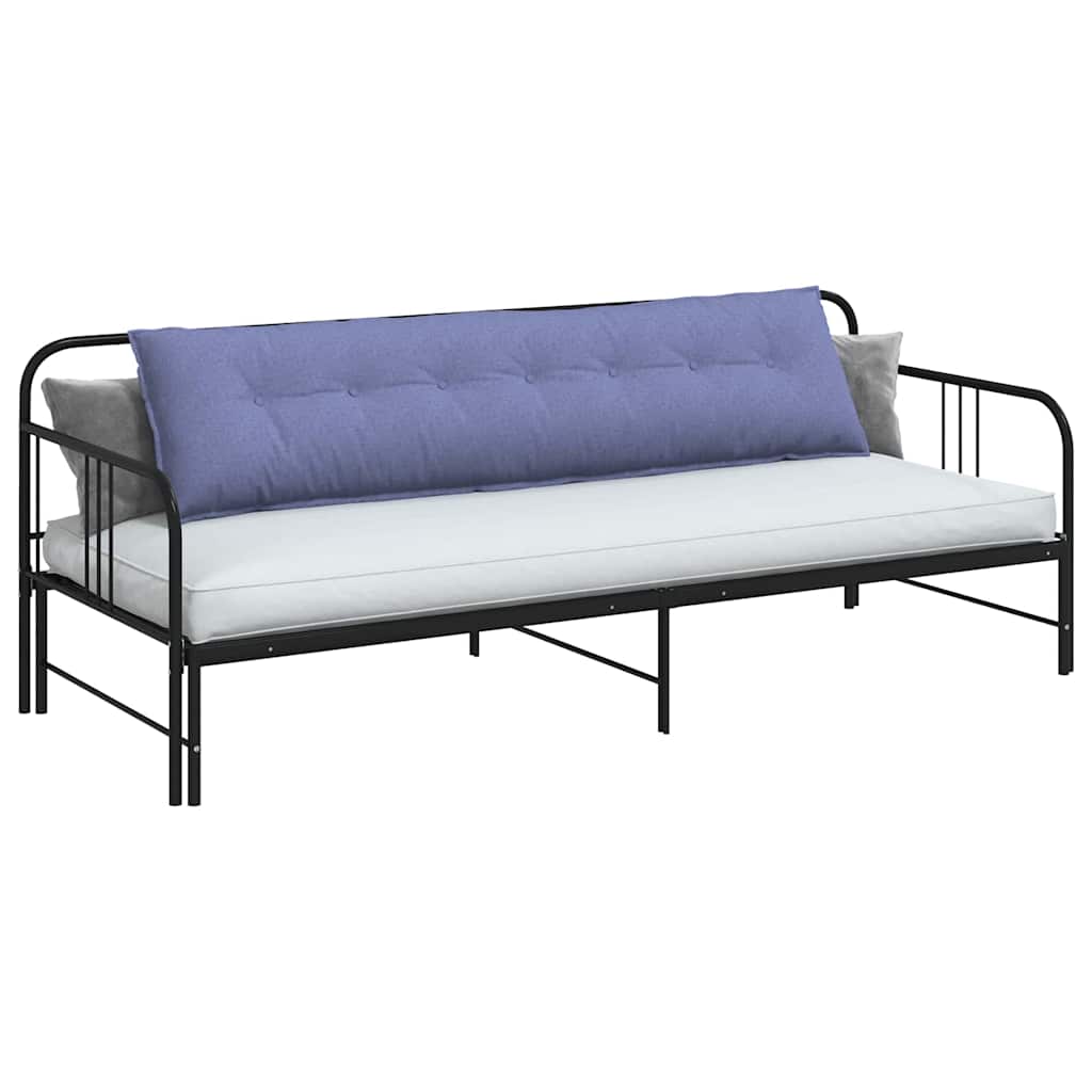 vidaXL Poduszka na plecy Niebieski dżins 200 x 19 x 50 cm tkanina