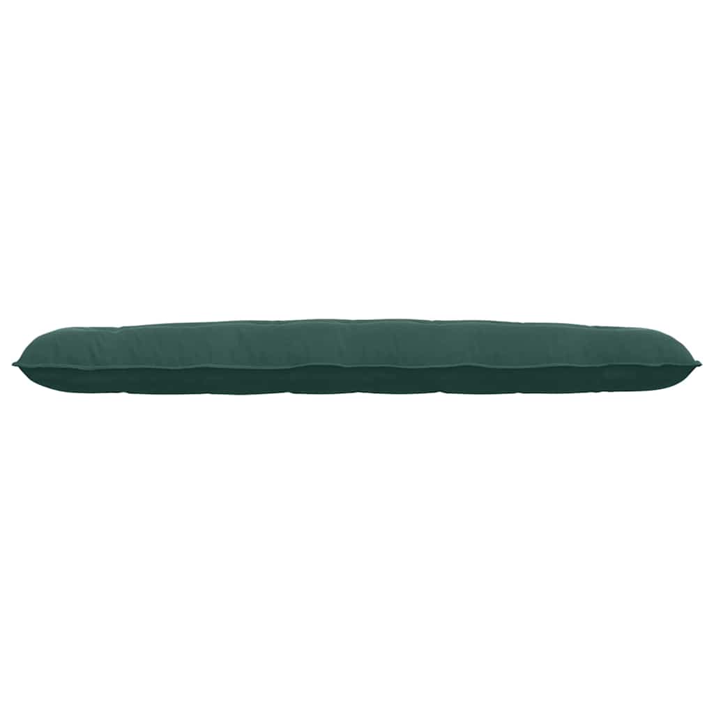 vidaXL Poduszka na plecy Ciemna zieleń 200 x 50 cm Tkanina sztruksowa