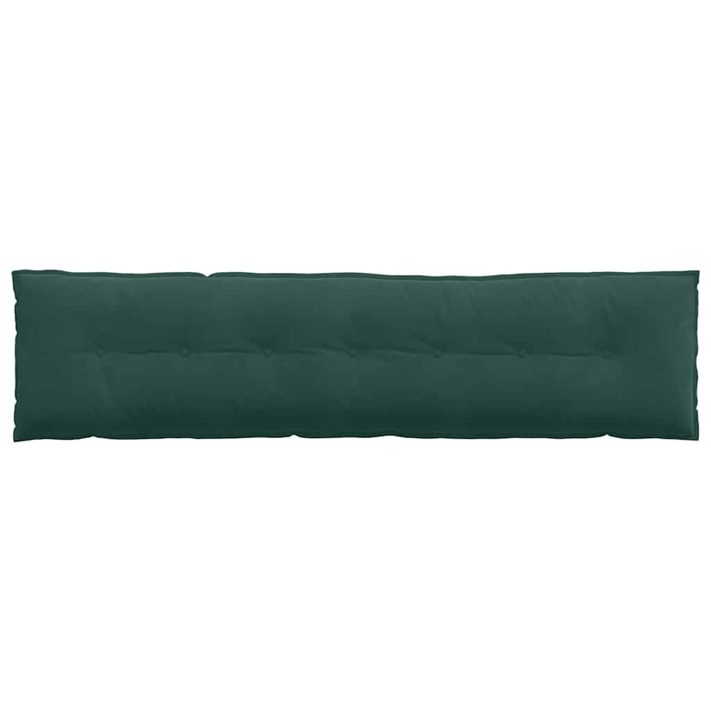 vidaXL Poduszka na plecy Ciemna zieleń 200 x 50 cm Tkanina sztruksowa