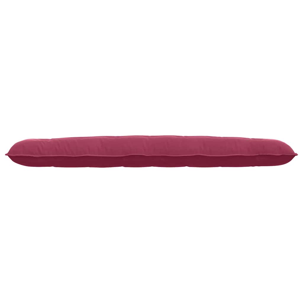 vidaXL Poduszka na plecy Czerwone wino 200 x 50 cm Tkanina sztruksowa