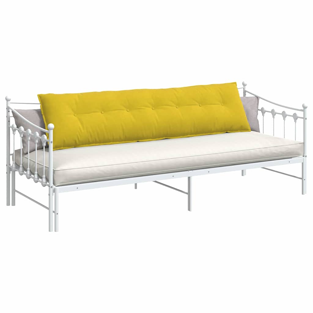 vidaXL Poduszka na plecy Żółty 200 x 50 cm Tkanina sztruksowa