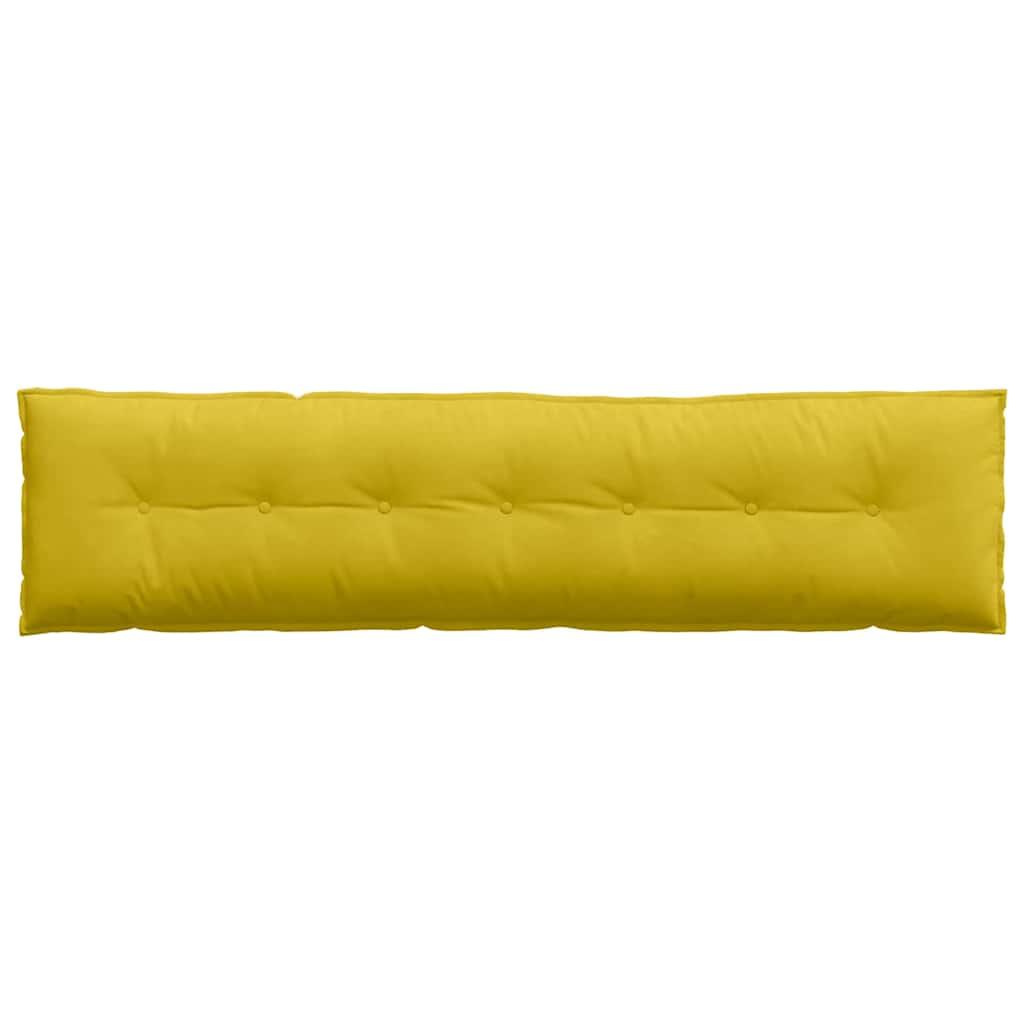 vidaXL Poduszka na plecy Żółty 200 x 50 cm Tkanina sztruksowa