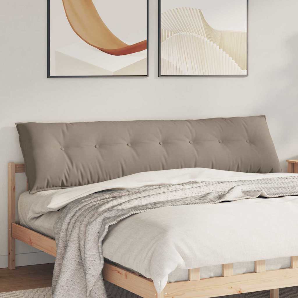 vidaXL Poduszka na plecy Ciemnoszary 200 x 50 cm Tkanina mikrofibrowa