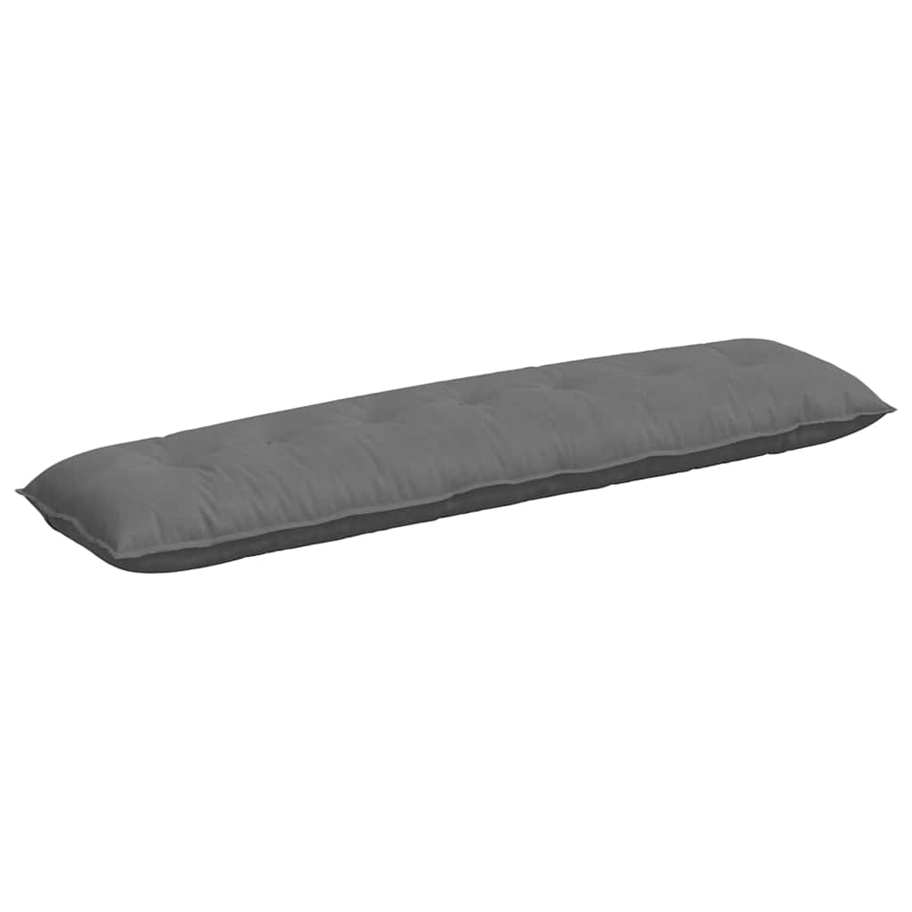 vidaXL Poduszka na plecy Ciemnoszary 200 x 50 cm Tkanina mikrofibrowa