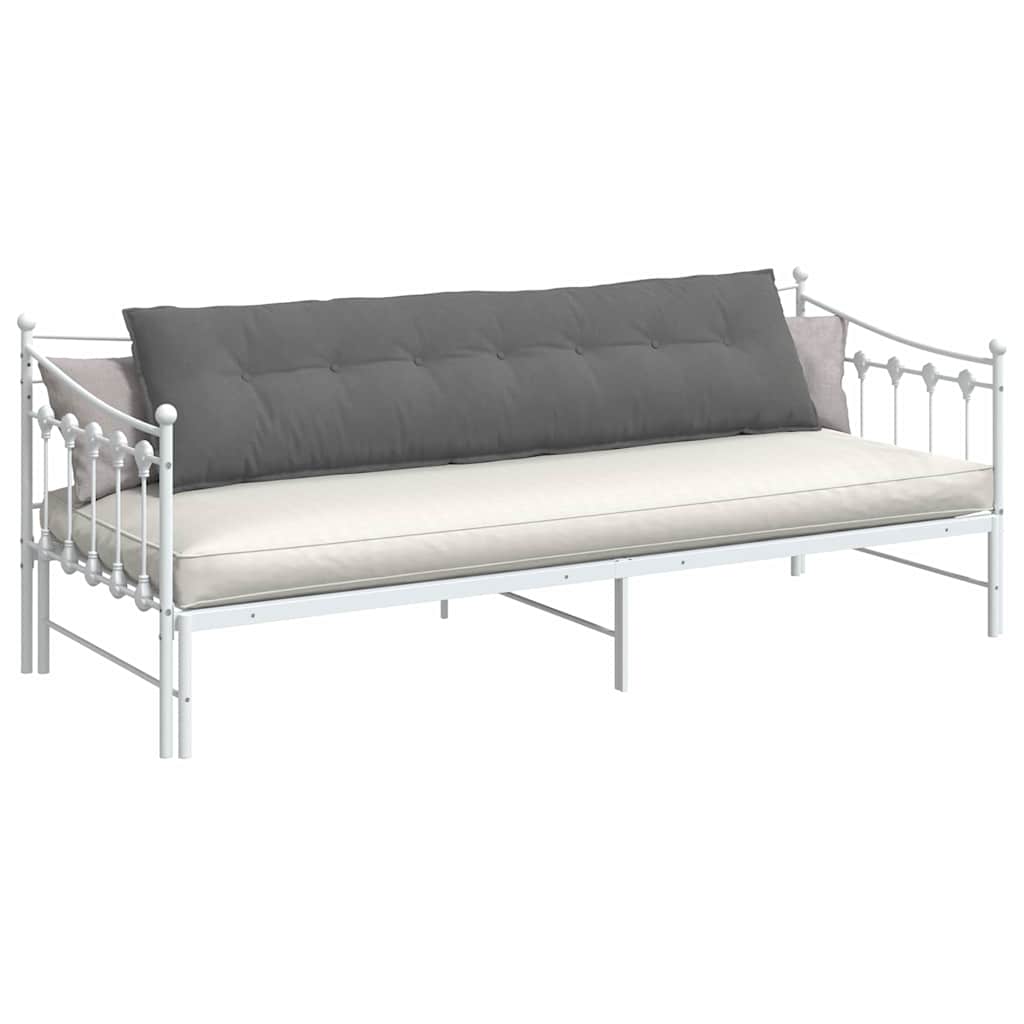 vidaXL Poduszka na plecy Ciemnoszary 200 x 50 cm Tkanina mikrofibrowa