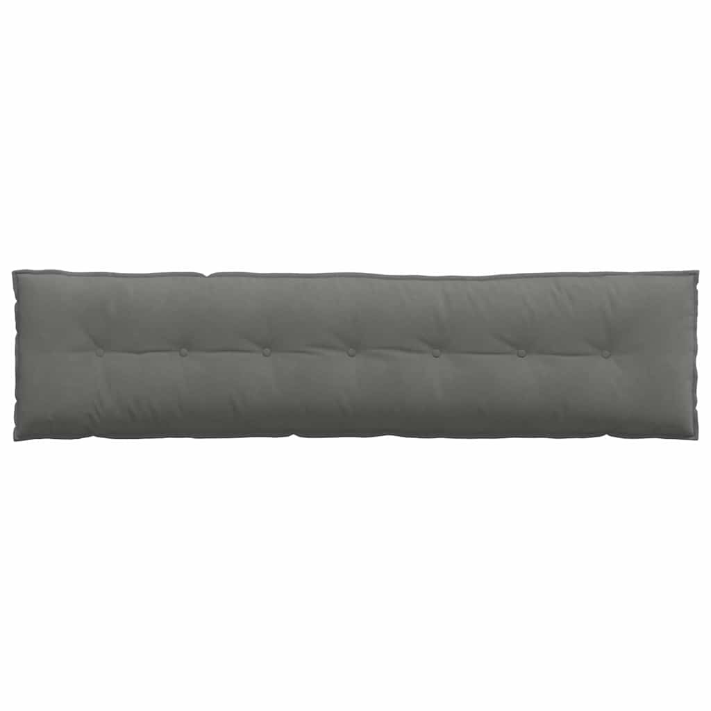 vidaXL Poduszka na plecy Ciemnoszary 200 x 50 cm Tkanina mikrofibrowa