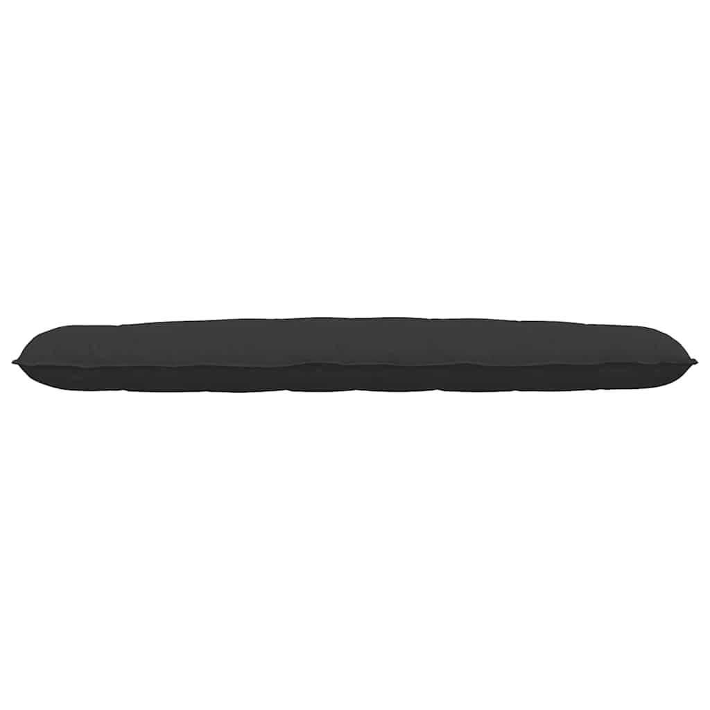 vidaXL Poduszka na plecy Czarny 200 x 50 cm Tkanina mikrofibrowa