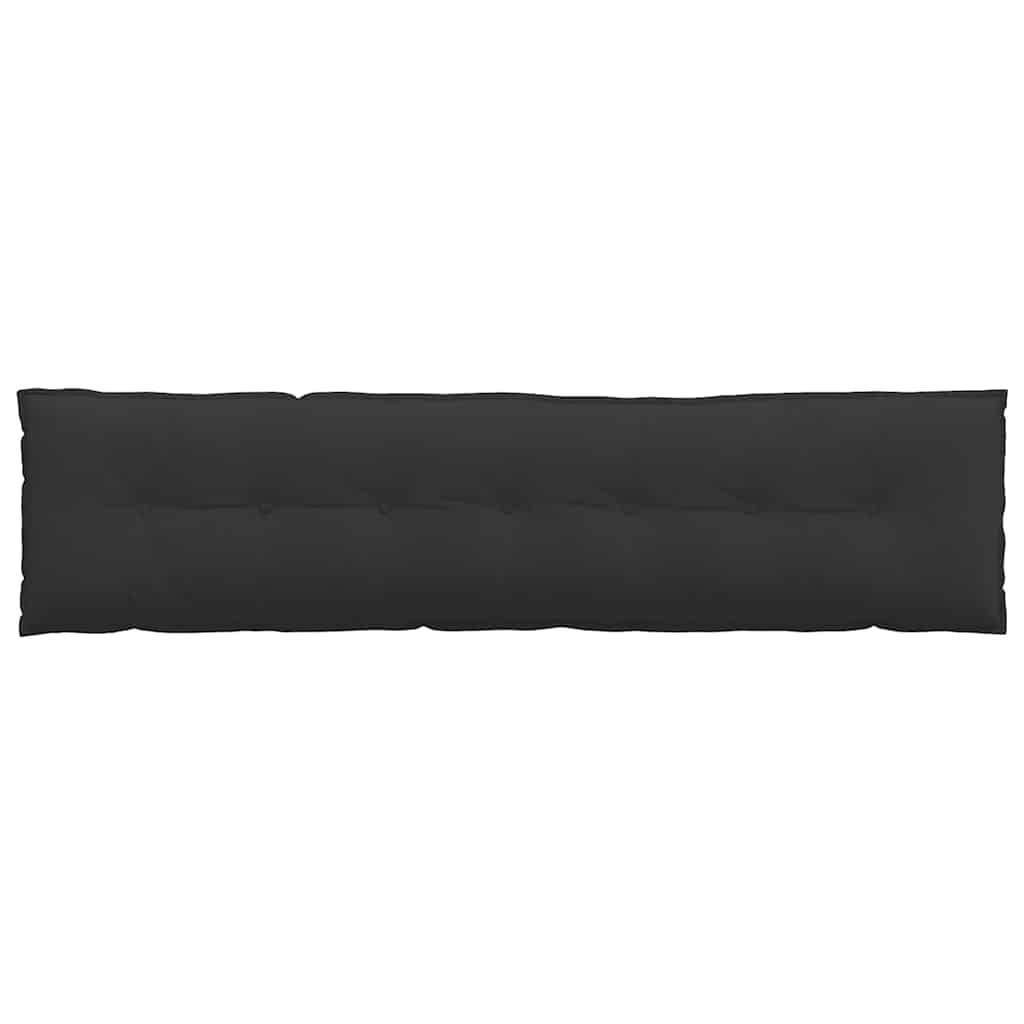 vidaXL Poduszka na plecy Czarny 200 x 50 cm Tkanina mikrofibrowa