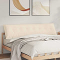 vidaXL Poduszka na plecy Beżowy 200 x 50 cm Tkanina mikrofibrowa