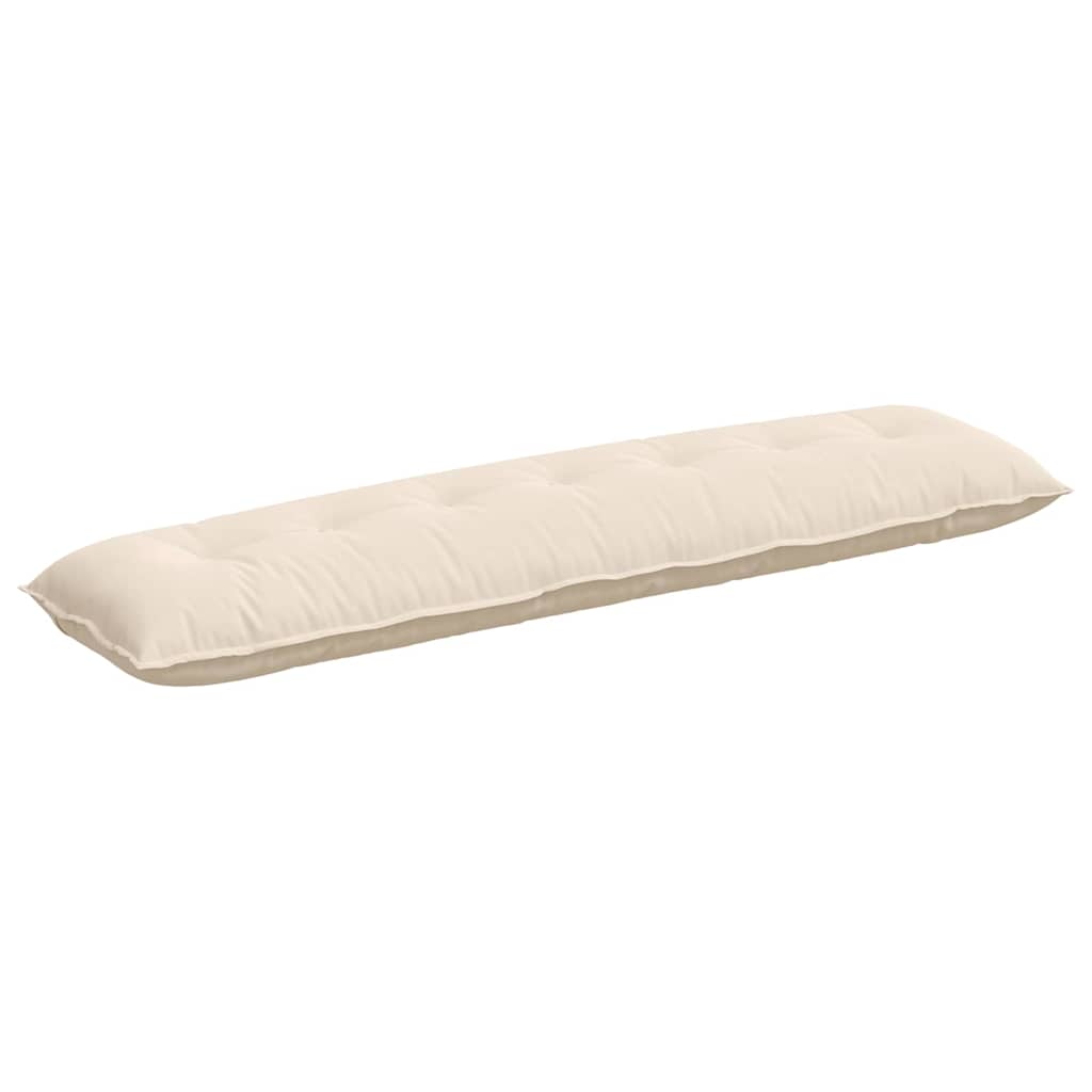 vidaXL Poduszka na plecy Beżowy 200 x 50 cm Tkanina mikrofibrowa
