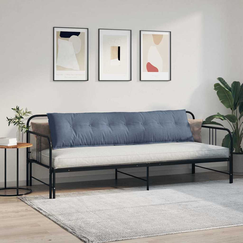 vidaXL Poduszka na plecy Niebieski 200 x 50 cm Tkanina sztruksowa
