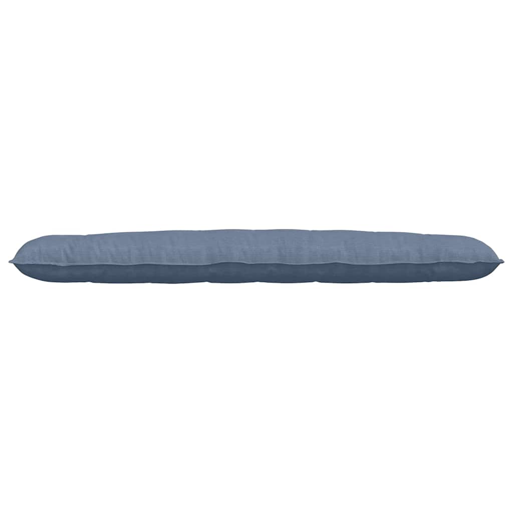 vidaXL Poduszka na plecy Niebieski 200 x 50 cm Tkanina sztruksowa