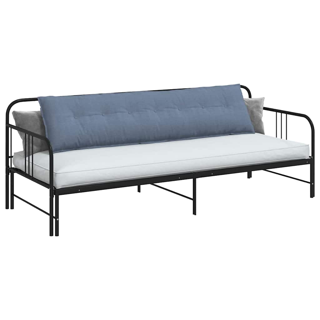 vidaXL Poduszka na plecy Niebieski 200 x 50 cm Tkanina sztruksowa