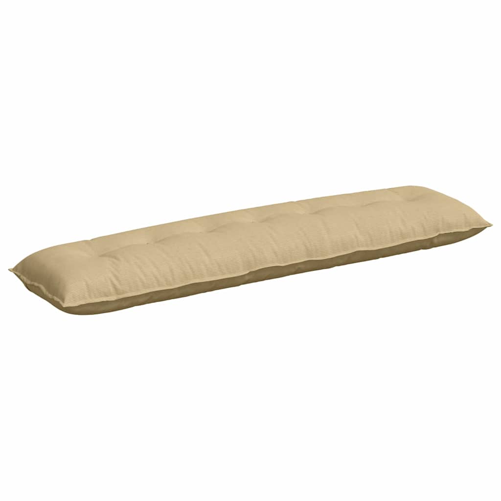 vidaXL Poduszka na plecy Szary zielony 200 x 50 cm Tkanina sztruksowa
