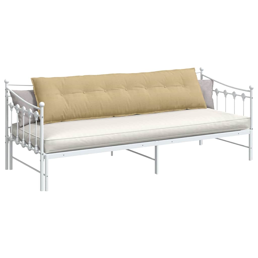 vidaXL Poduszka na plecy Szary zielony 200 x 50 cm Tkanina sztruksowa