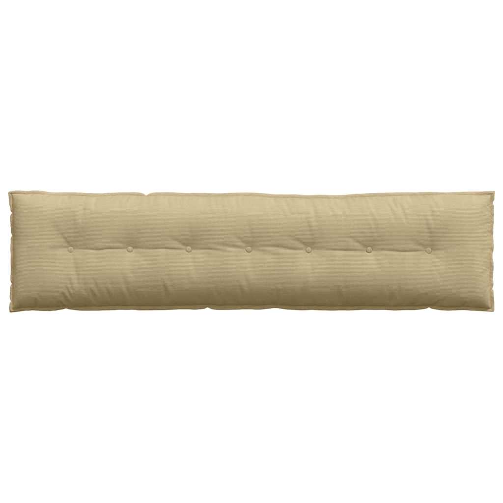 vidaXL Poduszka na plecy Szary zielony 200 x 50 cm Tkanina sztruksowa