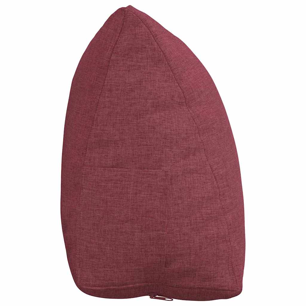 vidaXL Poduszka na plecy Czerwone wino 45 x 20 x 35 cm tkanina