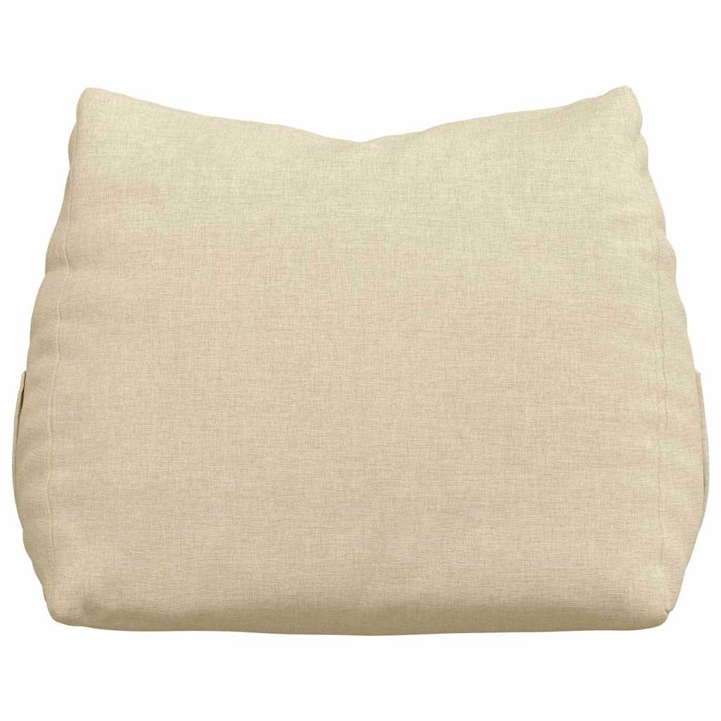 vidaXL Poduszka na plecy Kremowy 45 x 20 x 35 cm tkanina
