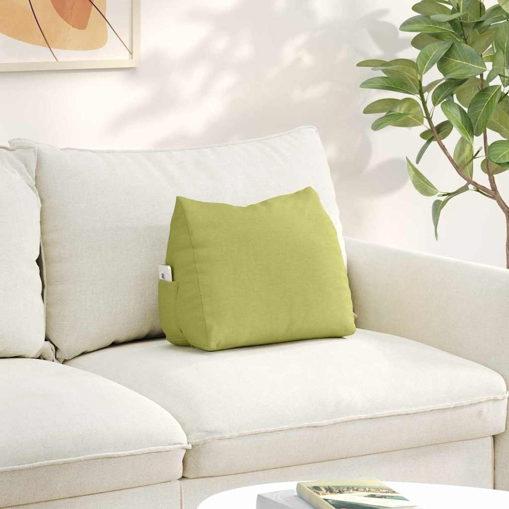 vidaXL Poduszka na plecy Jasnozielony 45 x 20 x 35 cm tkanina