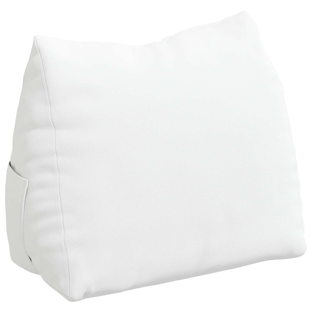 vidaXL Poduszka na plecy Biały 45 x 20 x 35 cm tkanina
