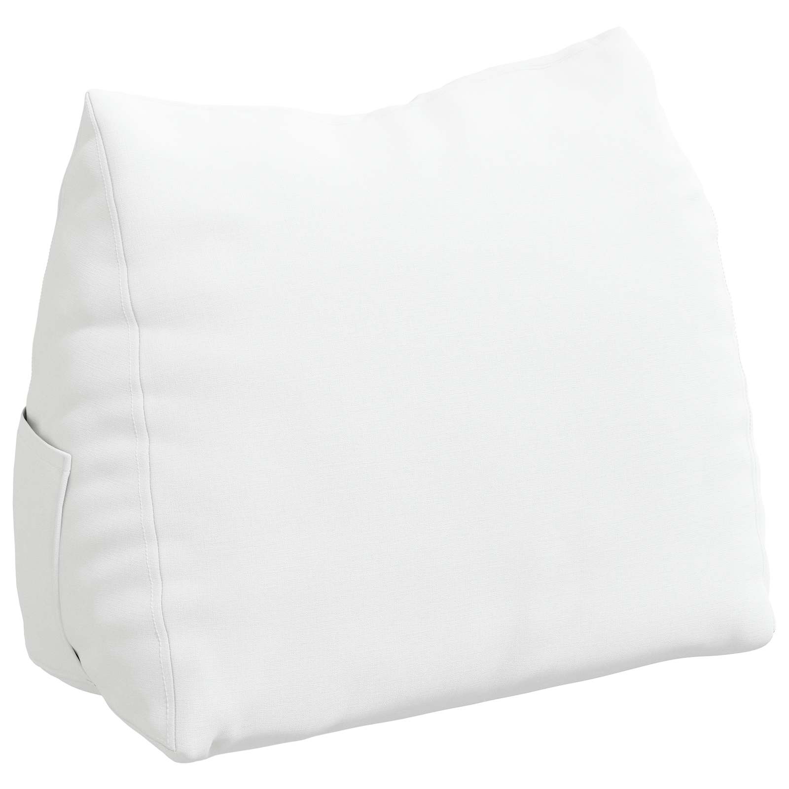 vidaXL Poduszka na plecy Biały 45 x 20 x 35 cm tkanina