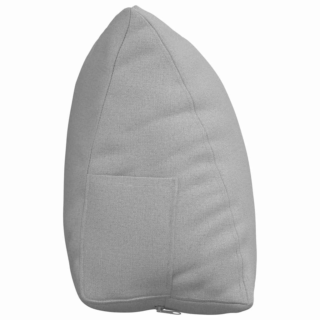 vidaXL Poduszka na plecy Szary chmur 45 x 20 x 35 cm tkanina