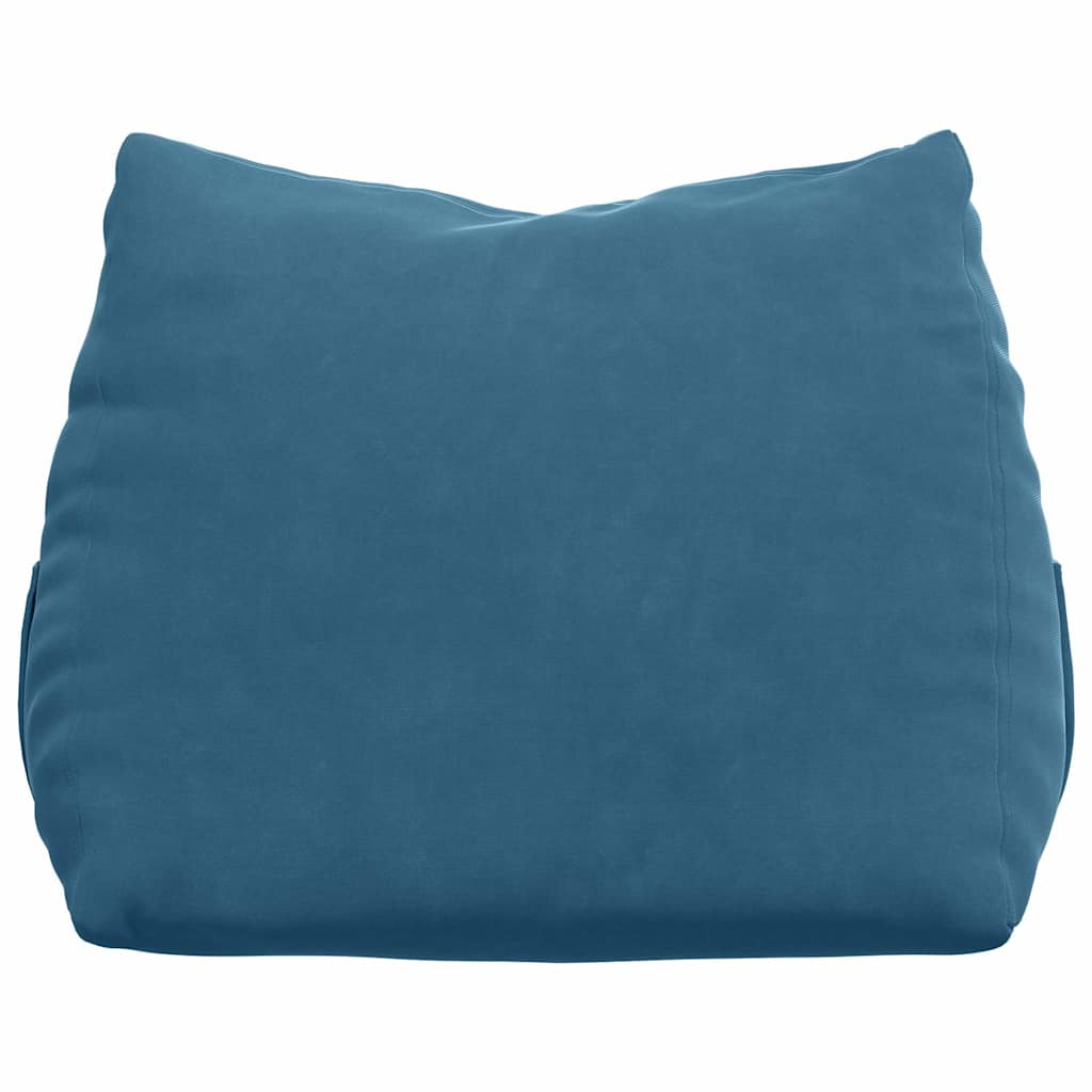 vidaXL Poduszka na plecy Niebieski 45 x 20 x 35 cm Tkanina sztruksowa