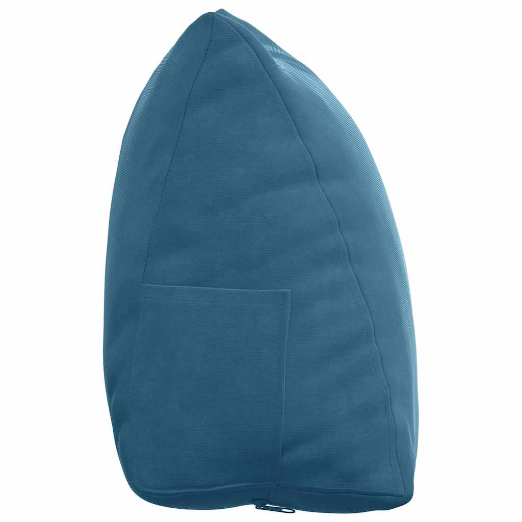 vidaXL Poduszka na plecy Niebieski 45 x 20 x 35 cm Tkanina sztruksowa