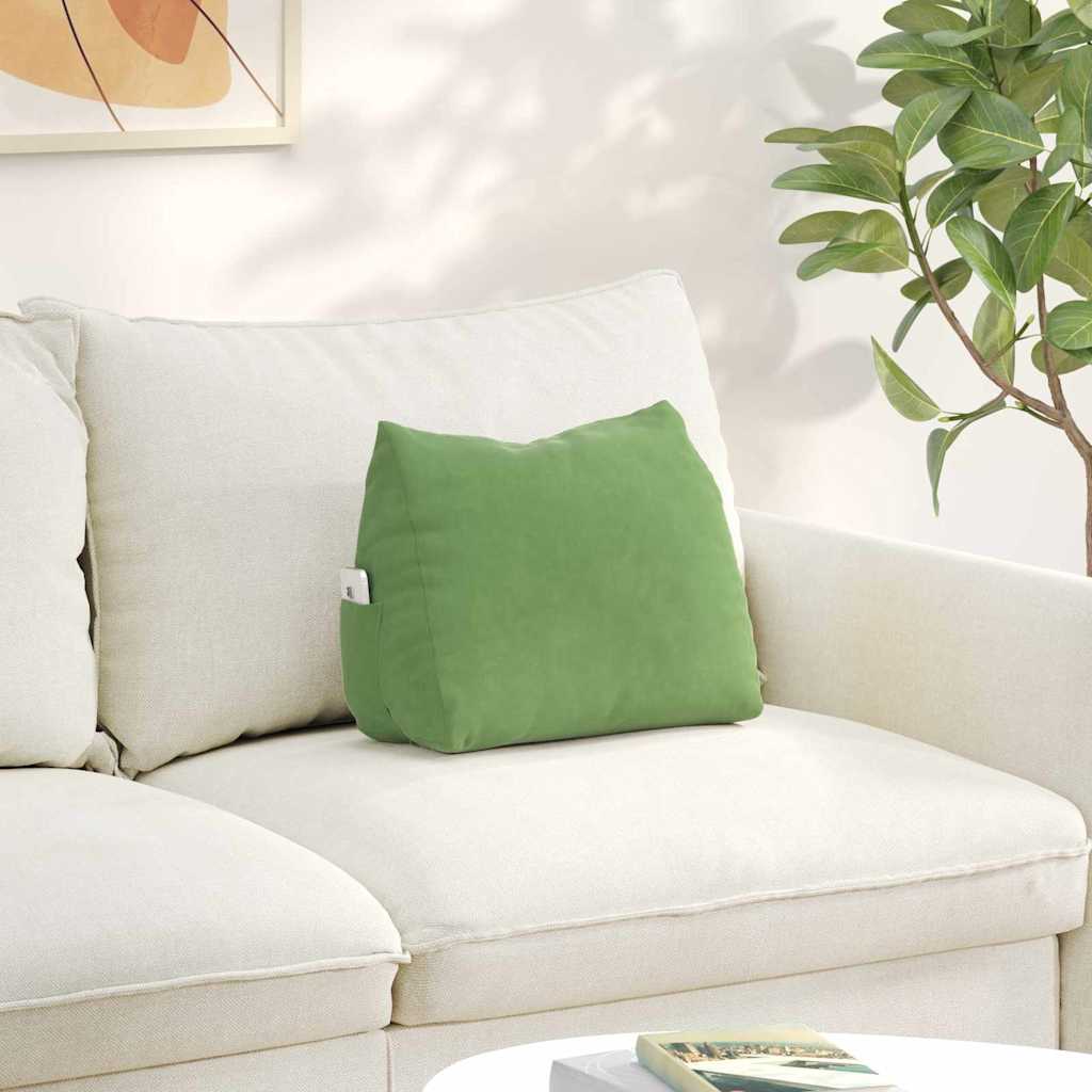 vidaXL Poduszka na plecy Jasnozielony 45 x 20 x 35 cm