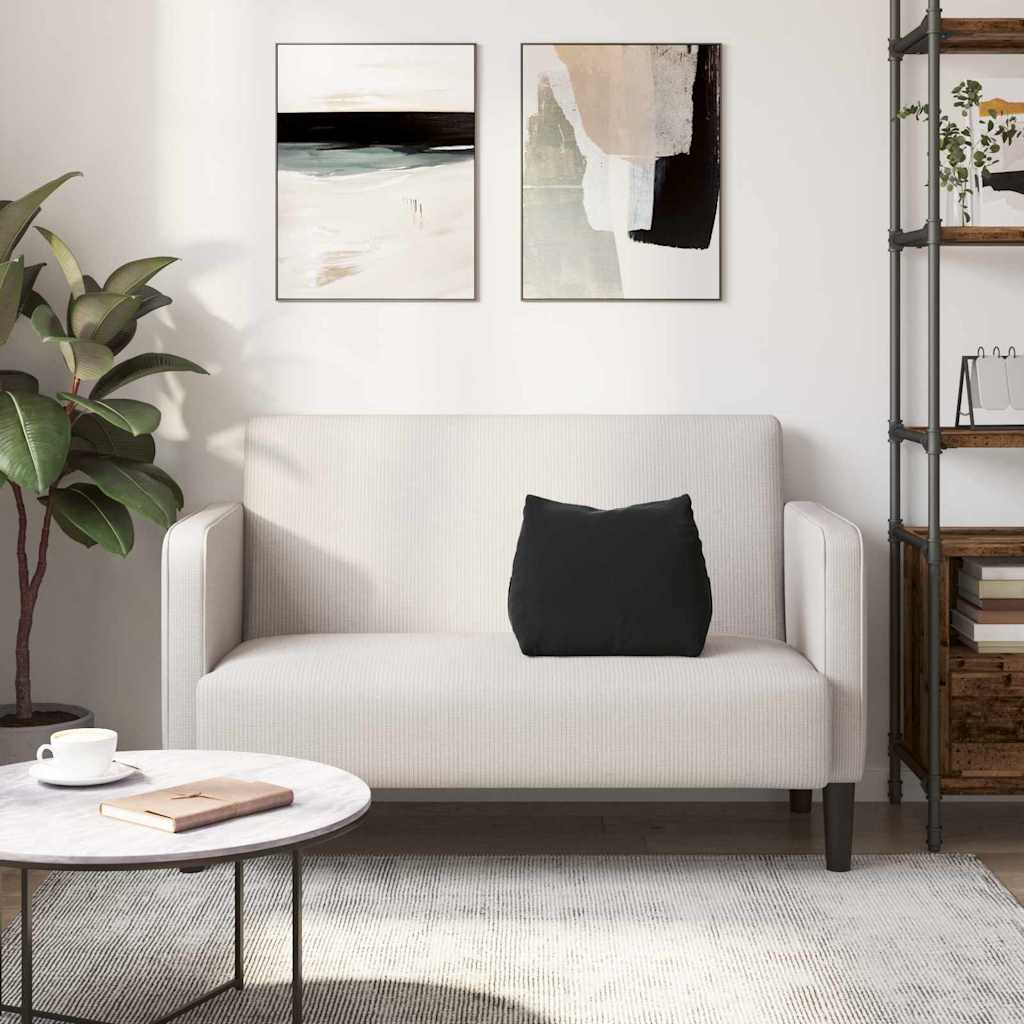 vidaXL Poduszka na plecy Czarny 45 x 20 x 35 cm Tkanina sztruksowa
