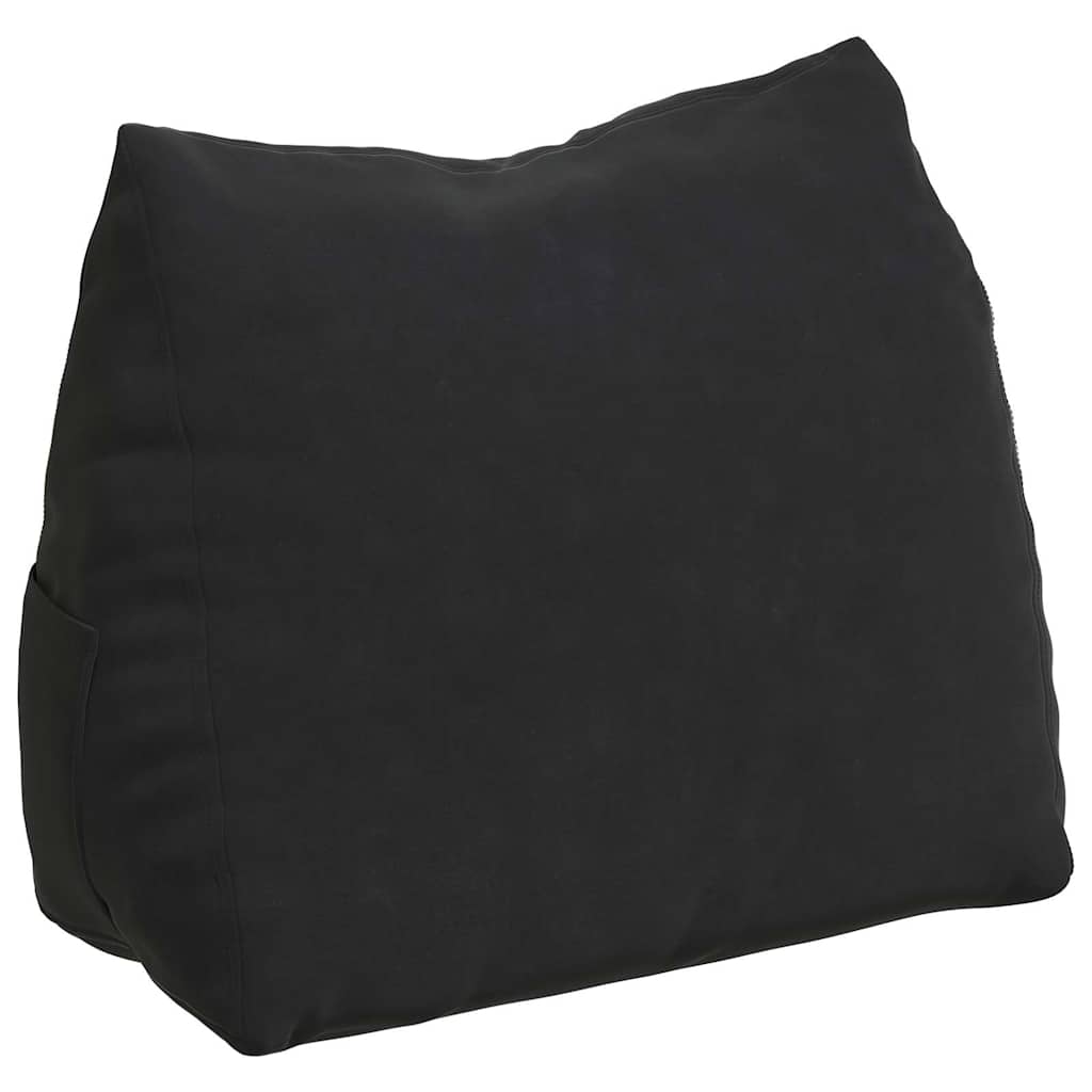 vidaXL Poduszka na plecy Czarny 45 x 20 x 35 cm Tkanina sztruksowa