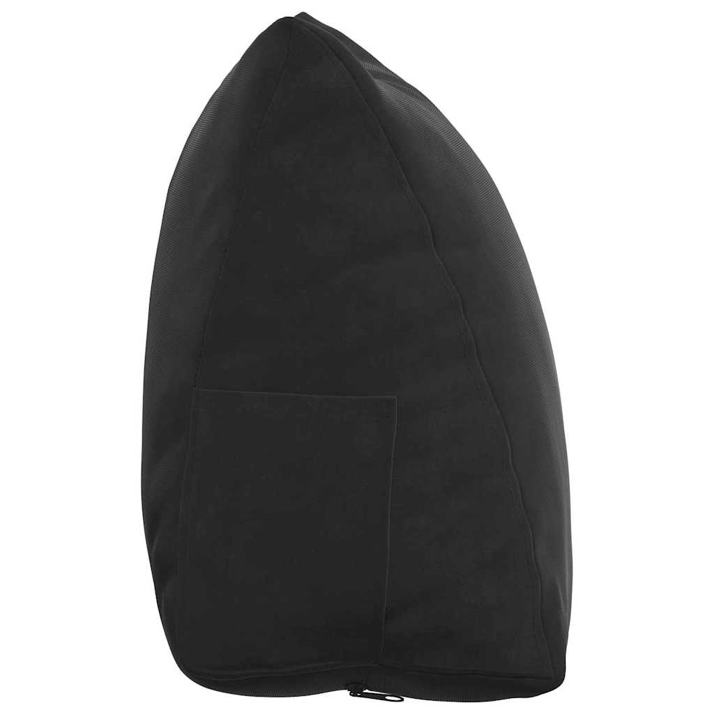 vidaXL Poduszka na plecy Czarny 45 x 20 x 35 cm Tkanina sztruksowa