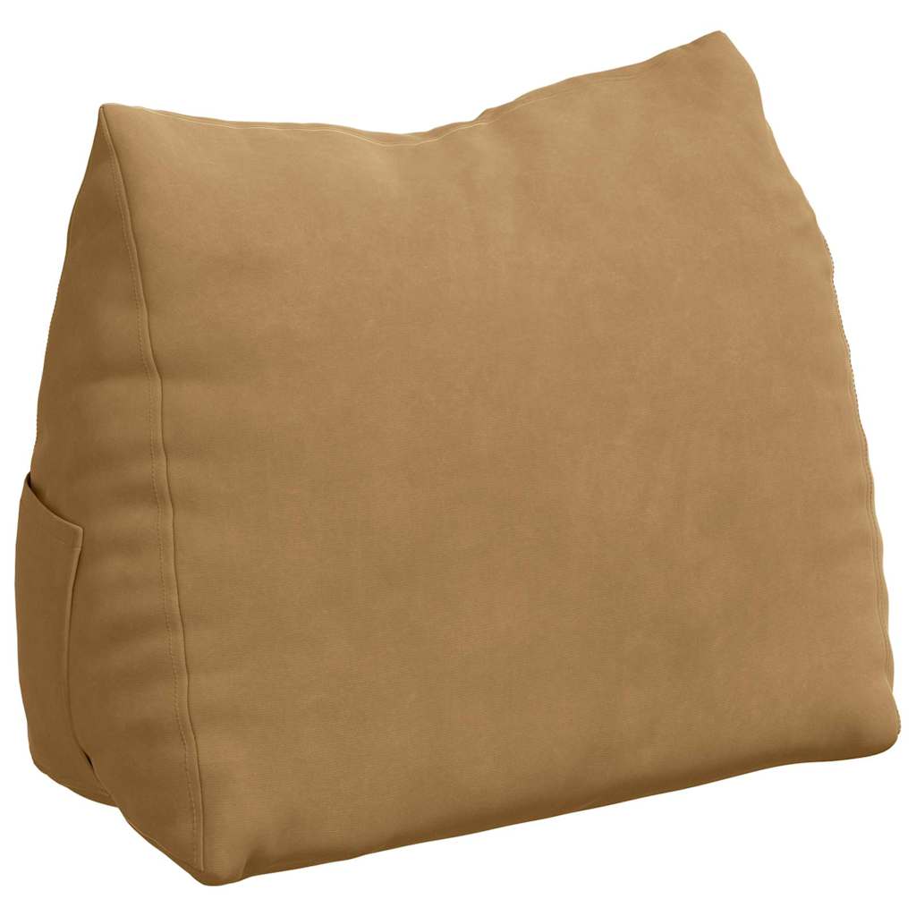 vidaXL Poduszka na plecy Brązowy 45 x 20 x 35 cm Tkanina sztruksowa