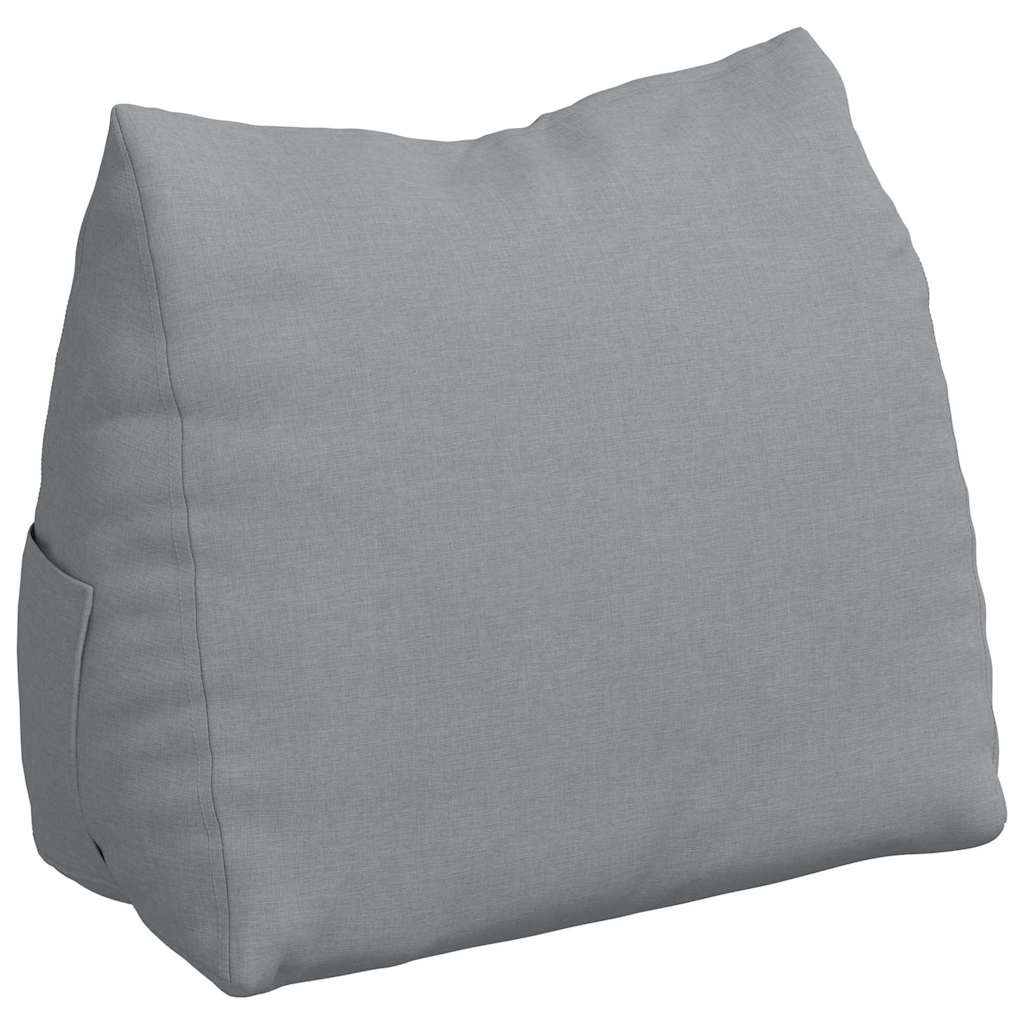 vidaXL Poduszka na plecy Jasnoszary 60 x 20 x 50 cm tkanina